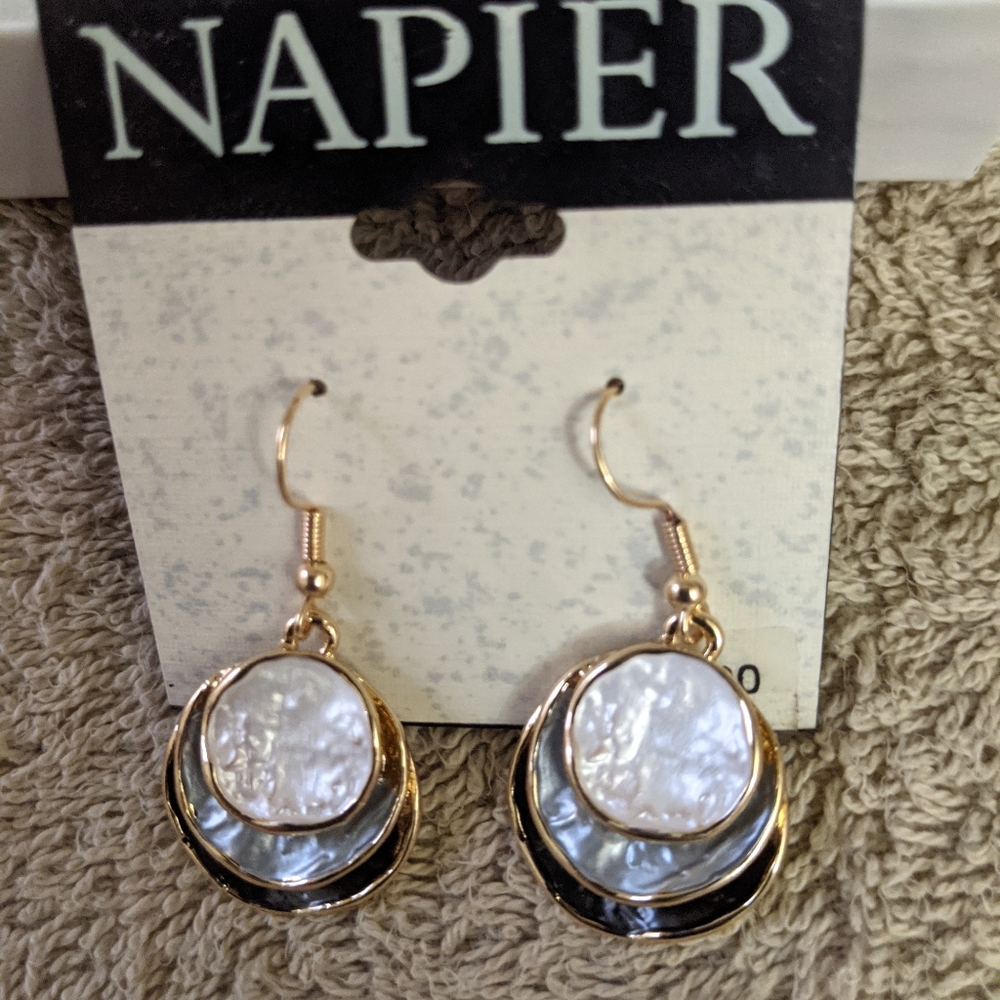 Three tone earrings